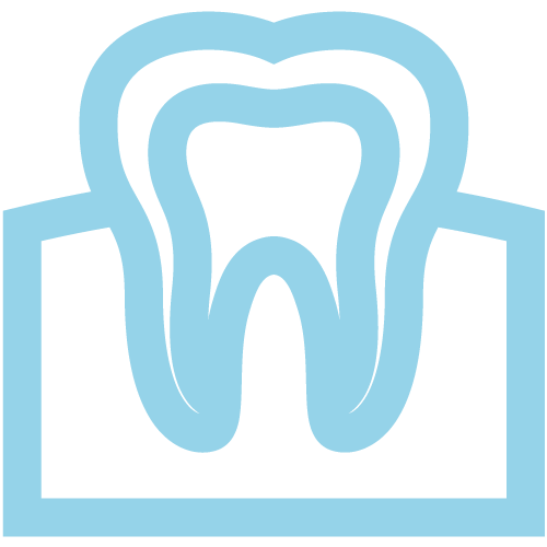 tooth in gums icon