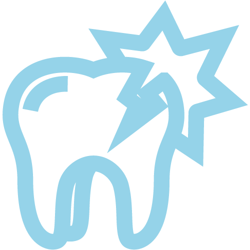 tooth cracked icon